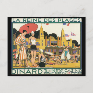 Dinard Das neue Casino_Vintage Reise Postkarte