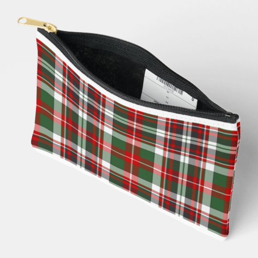 Dinard-Winter-Tartan Zubehörtasche (Offen)