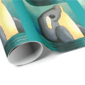 Dinas Delphin-Packpapier Geschenkpapier (Rolleneckpunkt)
