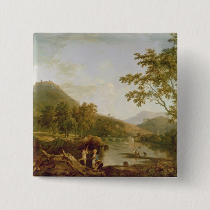 Dinas-Kleie von Llangollen, 1770-71 (Öl auf Button