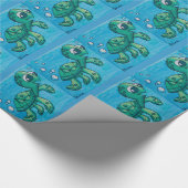 Dinas Meeresschildkröte-Packpapier Geschenkpapier (Ecke)