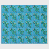 Dinas Meeresschildkröte-Packpapier Geschenkpapier (Flach)