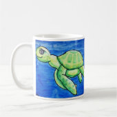 Dinas Seeschildkröte-Tasse, Geisterbild, Kaffeetasse (Links)