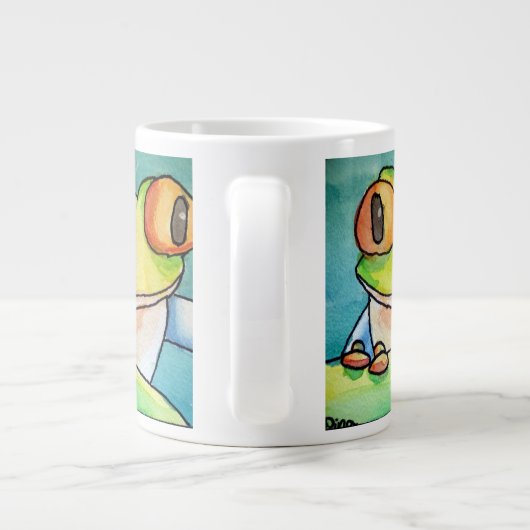 Dina's Tree Frog (Doppelbild) Jumbo-Tasse (Rückseite)