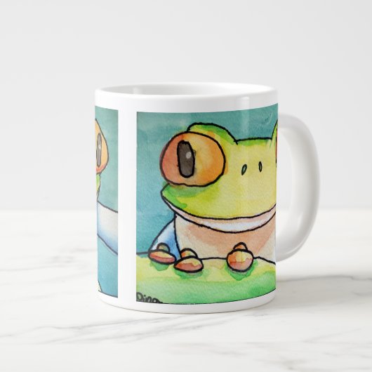 Dina's Tree Frog (Doppelbild) Jumbo-Tasse (Vorderseite Rechts)