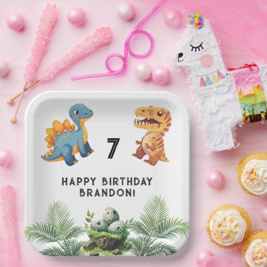 Dinasaur Kids Geburtstagsparty Pappteller (Party)