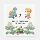 Dinasaur Kids Geburtstagsparty Serviette (Vorderseite)