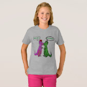 dinasaurs T-Rex-Liebe Sie umarmen mich lustigen T T-Shirt (Vorne ganz)
