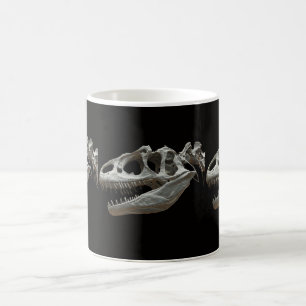 Dinasour Skeleton White Coffee Tasse