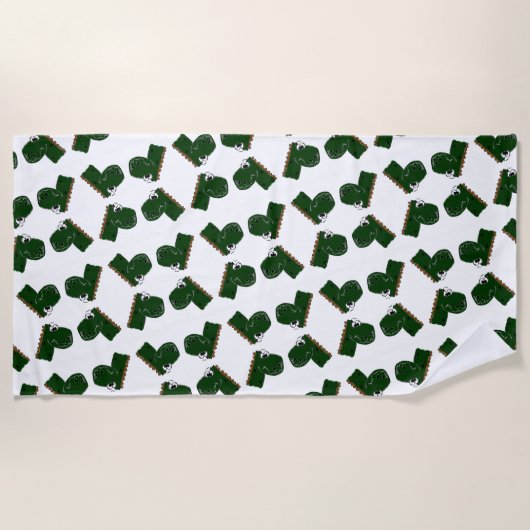 Dinasour Strandtuch (Vorderseite)