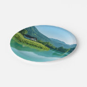 "Dine by the Lake - Nature Inspiriert Pappteller (Schrägansicht)