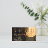 Diner Bar Business Card Weinkarte Visitenkarte (Stehend Vorderseite)