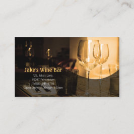 Diner Bar Business Card Weinkarte Visitenkarte