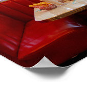 Diner Booth Window View - Vintag City Street Poster (Ecke)