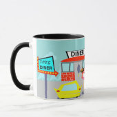 Diner Coffee Tasse aus den 50er Jahren (Links)