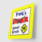 Diner Custom Retro Kitchenwall Uhr (Winkel)