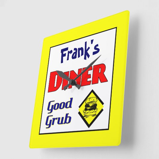 Diner Custom Retro Kitchenwall Uhr (Winkel)