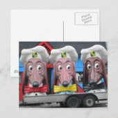 Diner Dogs Postkarte (Vorne/Hinten)