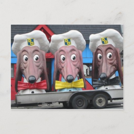 Diner Dogs Postkarte (Vorderseite)