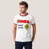 Diner Good Grub Hamburger Restaurant Art T-Shirt (Vorne ganz)
