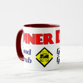 Diner Good Grub Hamburger Restaurant Art Tasse (Vorderseite Links)