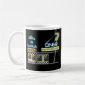 Diner im Stil der Fünfziger Kaffeetasse (Links)