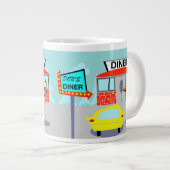 Diner Jumbo-Tasse der 50er Jahre (Vorderseite Rechts)