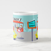 Diner Jumbo-Tasse der 50er Jahre (Vorderseite)
