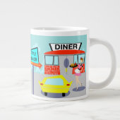 Diner Jumbo-Tasse der 50er Jahre (Rechts)