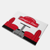 Diner Kitchen Restaurant Küche Grill Koch Baker Fußmatte (Schrägansicht)