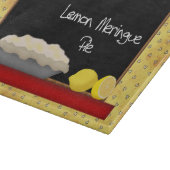 Diner Lemon Meringue Pie Glass Cutting Board Schneidebrett (Ecke)