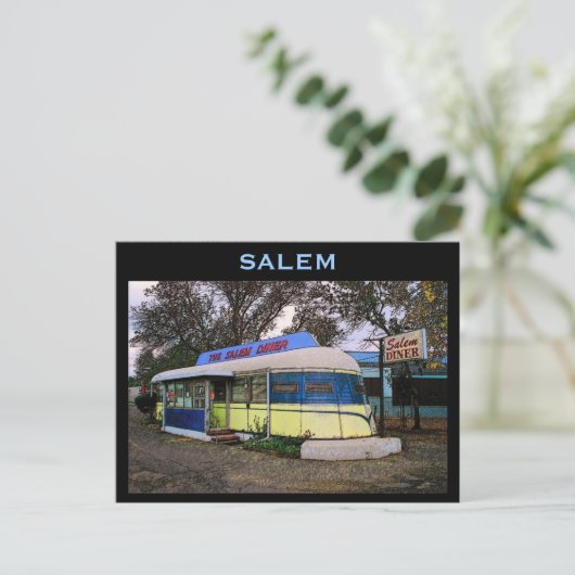 Diner Postcard Postkarte (Stehend Vorderseite)