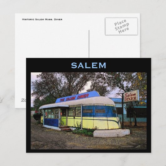 Diner Postcard Postkarte (Vorne/Hinten)