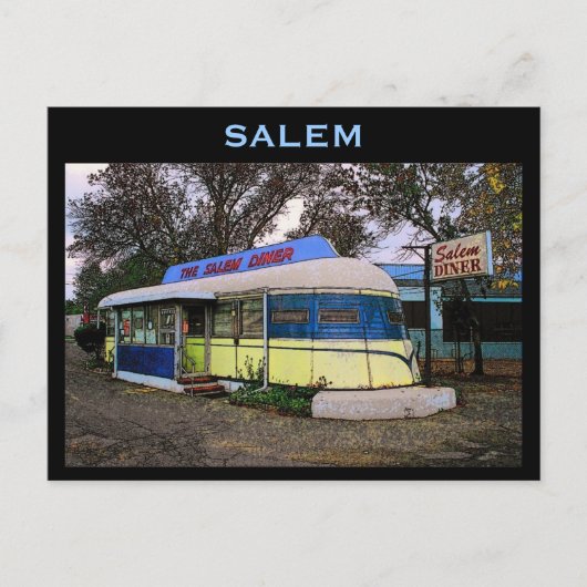 Diner Postcard Postkarte (Vorderseite)