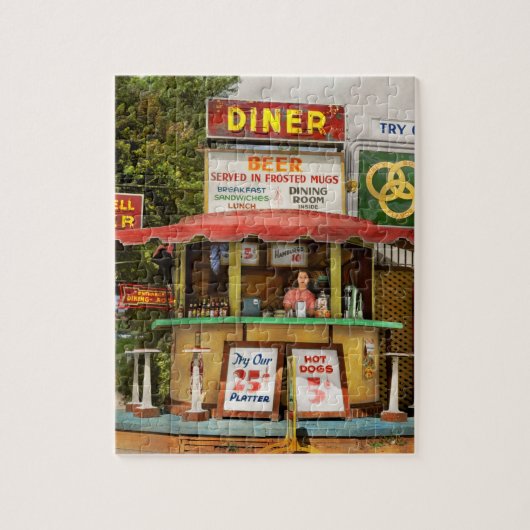 Diner - Probieren Sie unsere 25 Cent Platte 1940 Puzzle (Vertikal)