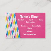 "Diner/Restaurant/Ice Cream Shoppe" Visitenkarte (Vorderseite)