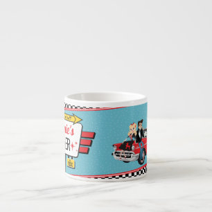 Diner Retro Geburtstagsfeier Papierbecher 1950er J Espressotasse