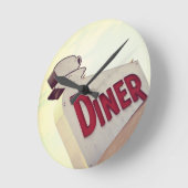 Diner Runde Wanduhr (Winkel)