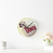 Diner Runde Wanduhr (Zuhause)