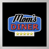 Diner Sign der Mama Poster (Vorne)