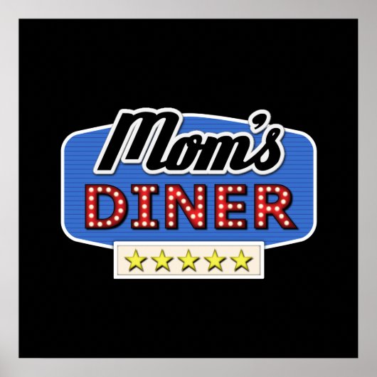 Diner Sign der Mama Poster (Vorne)