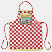 Diner Sign Retro 50er Mitte des Jahrhunderts Moder Schürze (Vorderseite)