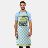 Diner Sign Retro 50er Mitte des Jahrhunderts Moder Schürze (Getragen)
