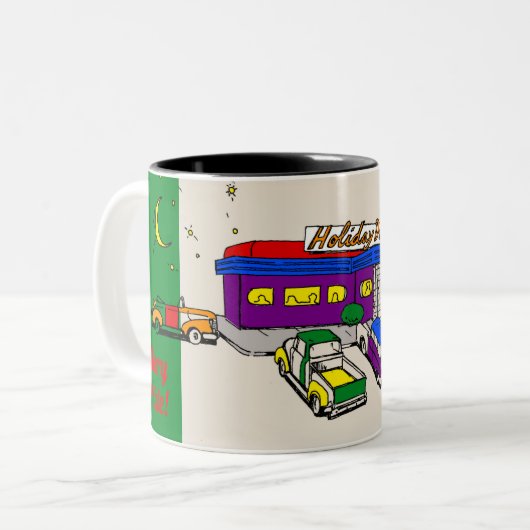 Diner Two-Tone-Tasse Zweifarbige Tasse (Vorderseite Links)