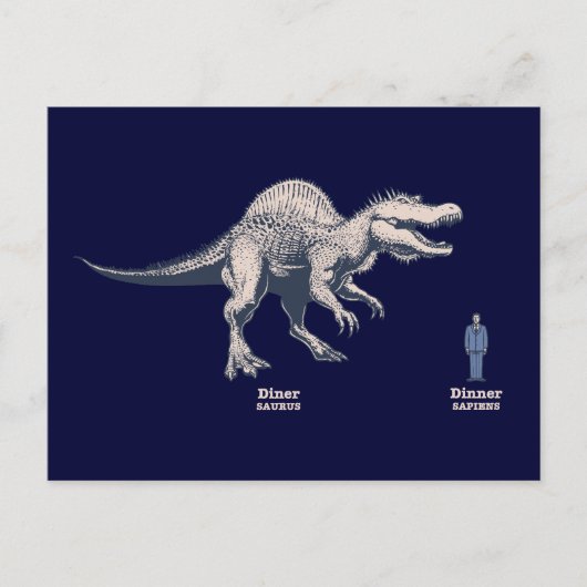 Diner v. Dinner Postkarte (Vorderseite)