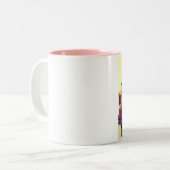 Diner Vintag in den 50er Jahren Zweifarbige Tasse (Vorderseite Links)