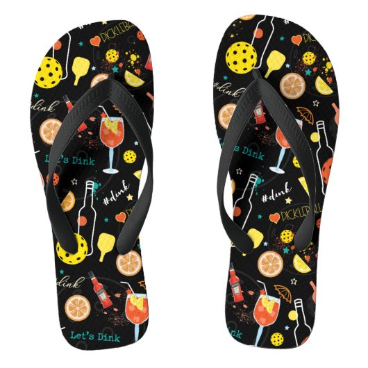 Diners und 🍾 🥂 Drinks - Pickleball  Badesandalen (Fußbett)
