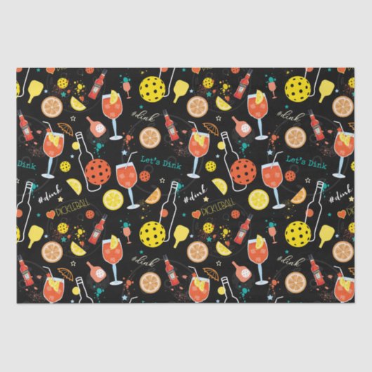 Diners und 🍾 🥂 Drinks - Pickleball  Seidenpapier (Vorderseite)