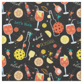 Diners und Getränke - Pickleball Stoff (Nahaufnahme)