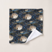 Dines auf Clam am Strand vergeuden Badhandtuch Set (Waschlappen)